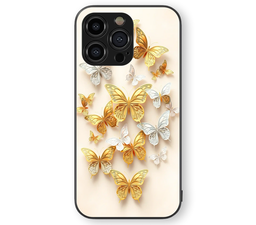 Whimsical Butterfly Premium Glass Mobile Cover
