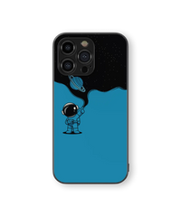Astronaut in Space Glass Mobile Cover | Cosmic Explorer Series | Premium Glass Back Case