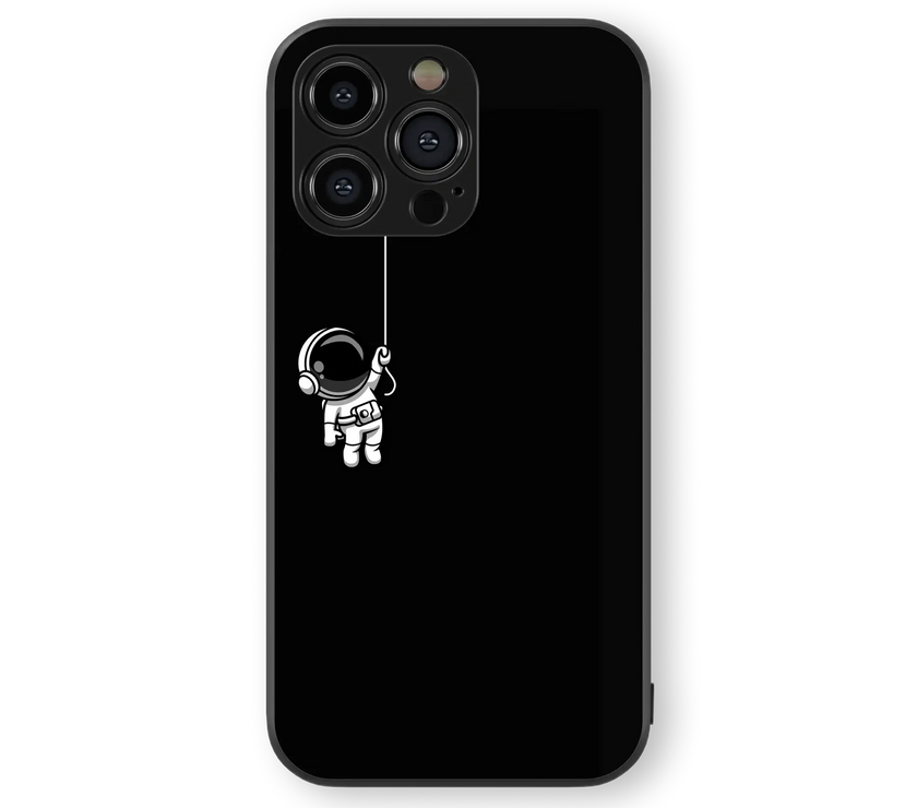Astronaut Adventure Glass Mobile Cover | Space Explorer Series | Premium Glass Back Case