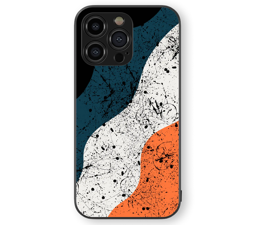 Moody Abstract Splash Premium Glass Mobile Cover