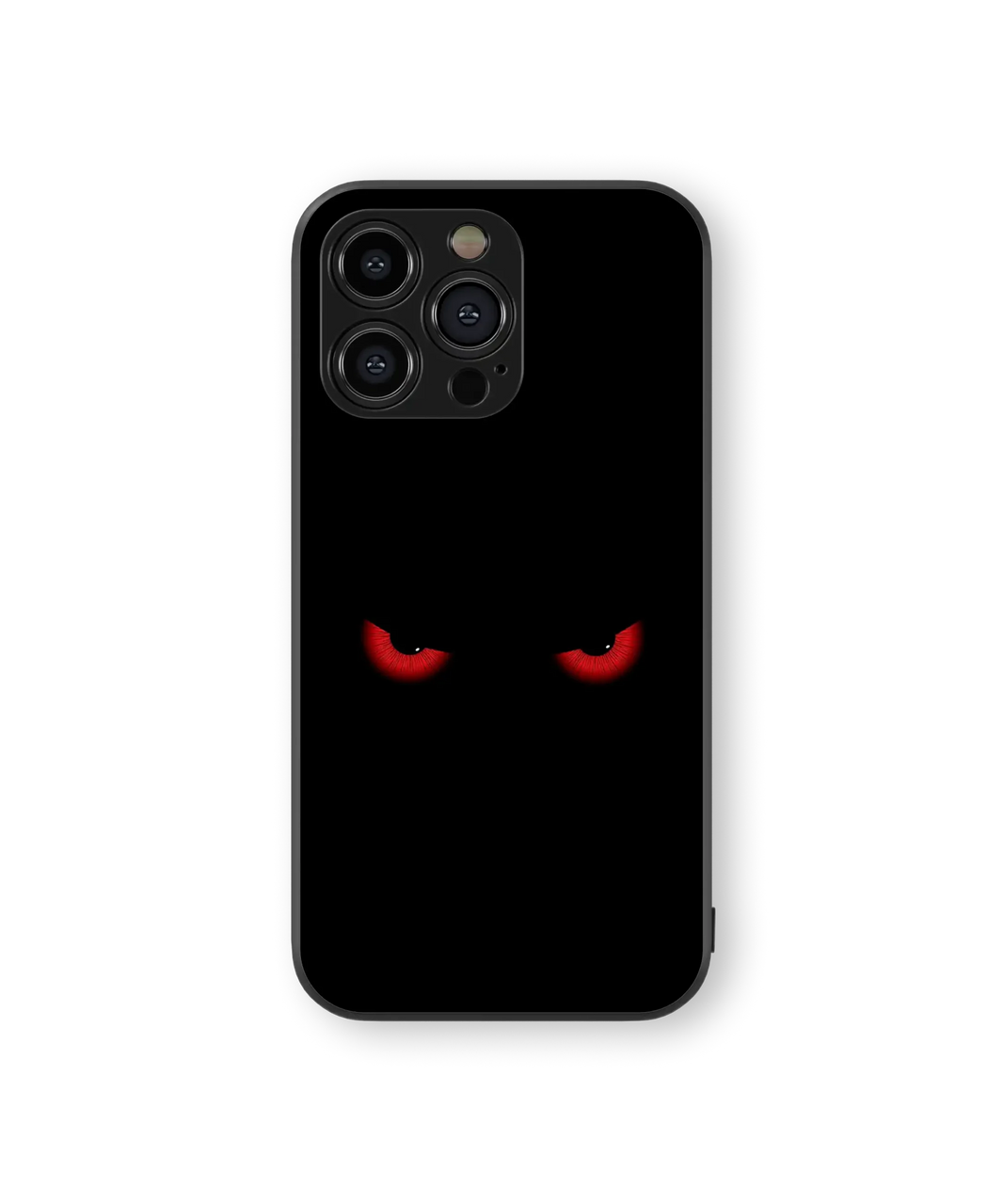 Mysterious Eyes Glass Mobile Cover | Eerie Glow Series | Premium Glass Back Case