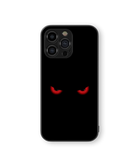 Mysterious Eyes Glass Mobile Cover | Eerie Glow Series | Premium Glass Back Case