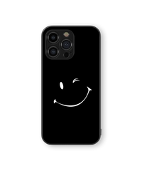 Smiley Face Glass Mobile Cover | Minimalist Series | Premium Glass Back Case