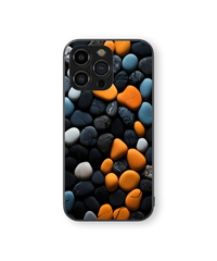 Pebble Array Glass Mobile Cover | Nature-Inspired Color Pop Series | Premium Glass Back Case
