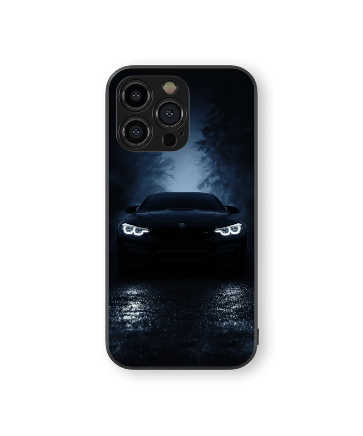 Moody Car Night Premium Glass Mobile Cover