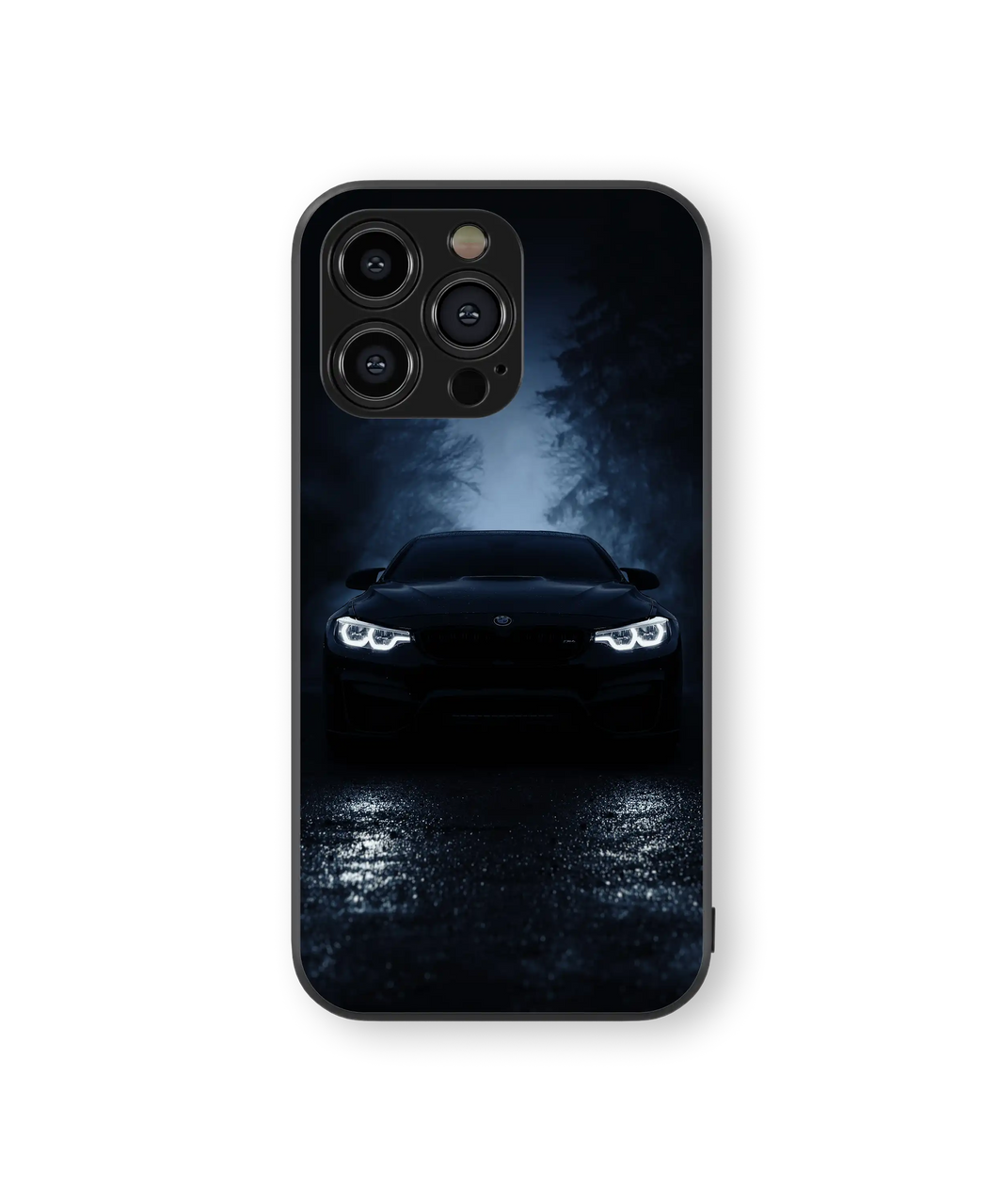 Moody Car Night Premium Glass Mobile Cover