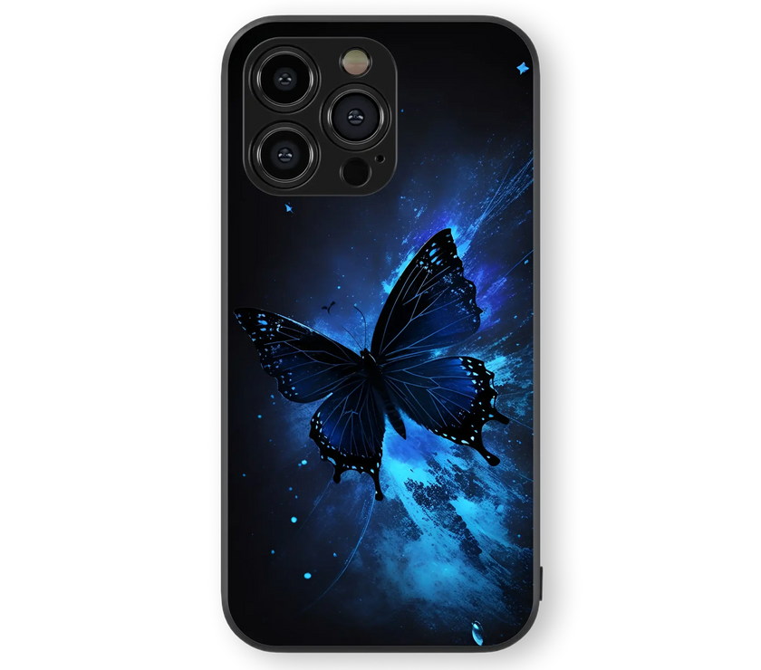 Butterfly Nebula Glass Mobile Cover | Galaxy Style | Premium Glass Back Case