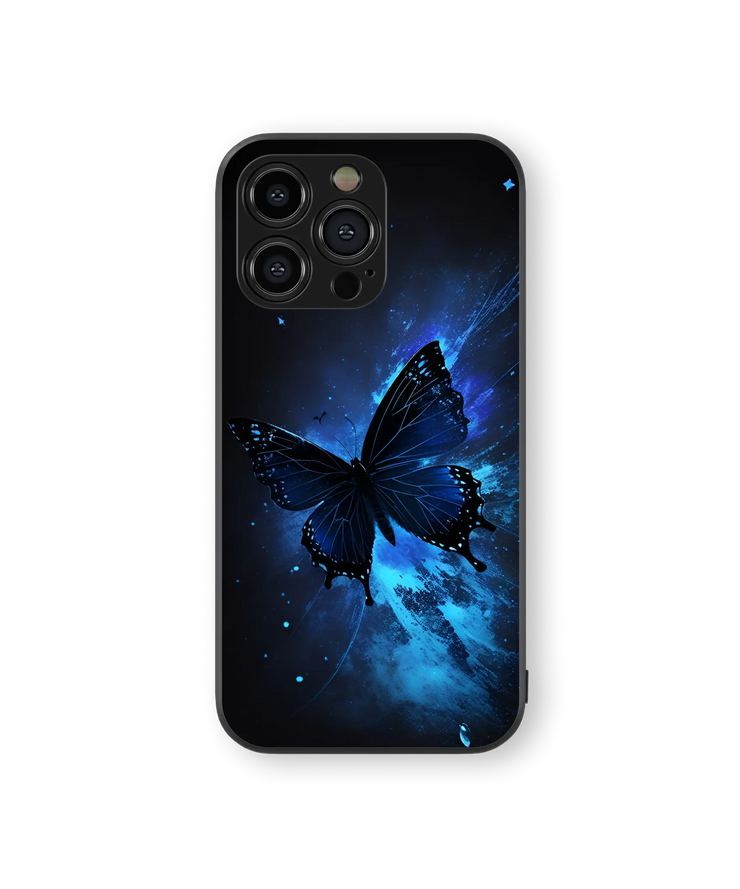 Butterfly Nebula Glass Mobile Cover | Galaxy Style | Premium Glass Back Case