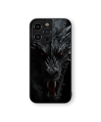 Fierce Dragon Glass Mobile Cover | Shadow Beast Series | Premium Glass Back Case