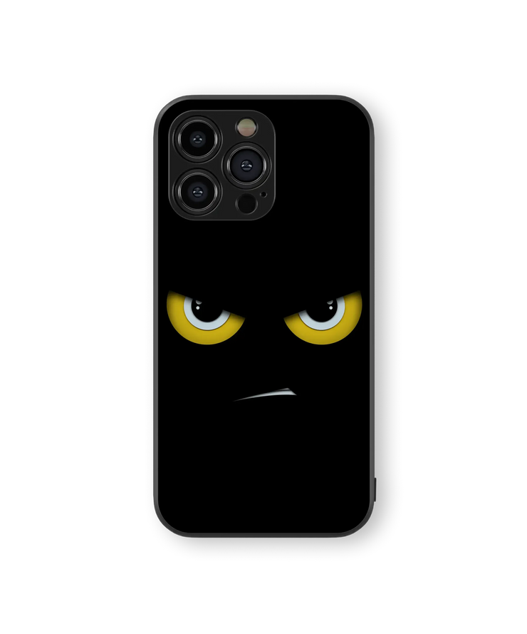 Angry Eyes Glass Mobile Cover | Expression Collection | Premium Glass Back Case