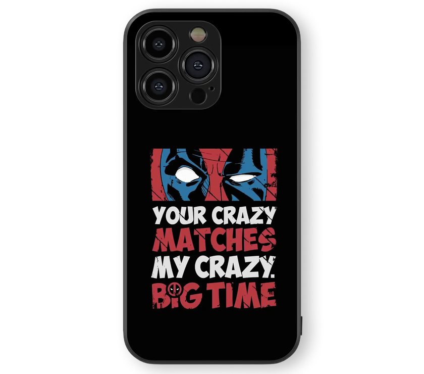 Superhero Crazy Match Premium Glass Mobile Cover