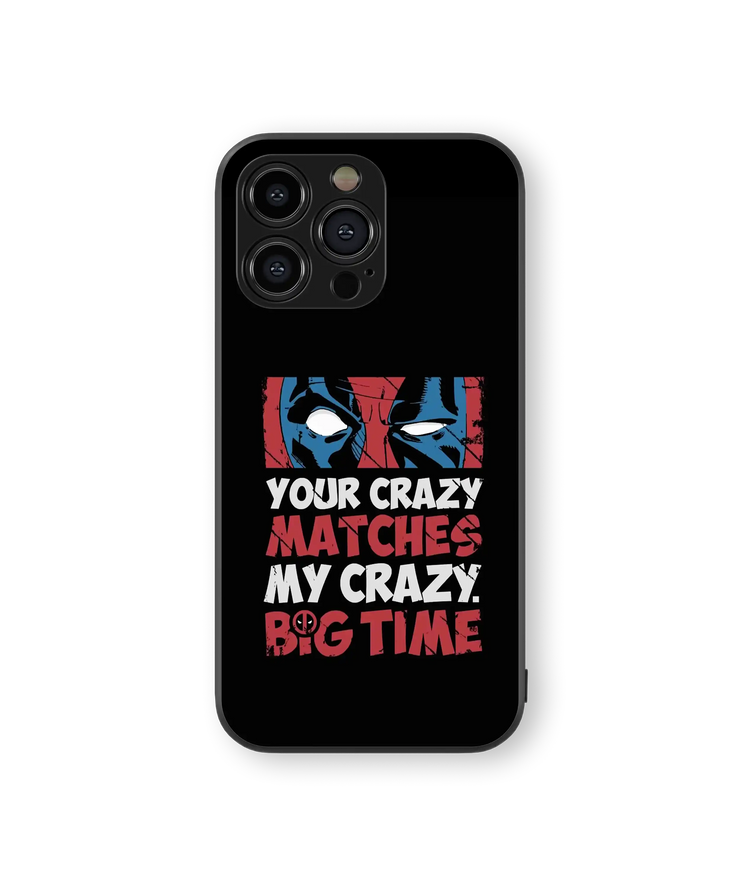 Superhero Crazy Match Premium Glass Mobile Cover