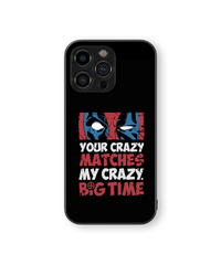 Superhero Crazy Match Premium Glass Mobile Cover