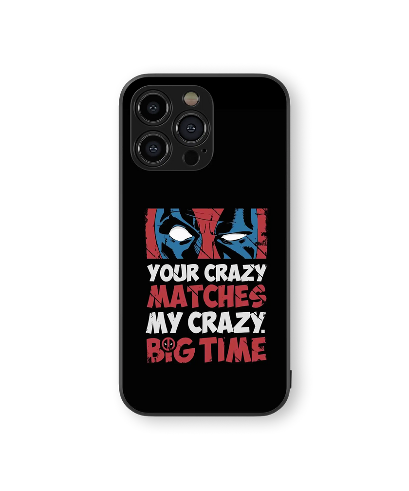 Superhero Crazy Match Premium Glass Mobile Cover