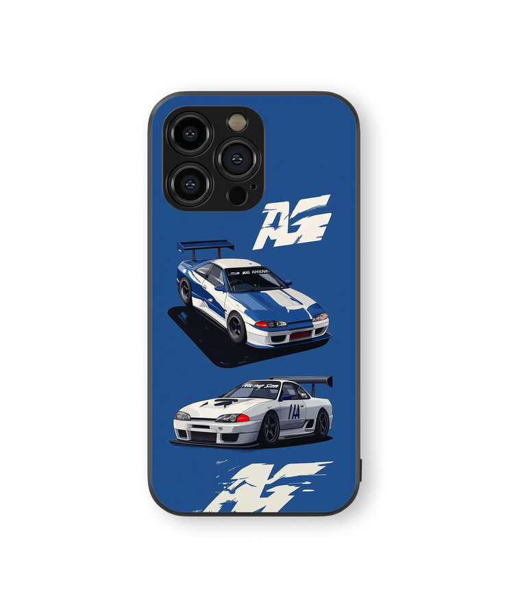 Racing Sports Car Glass Mobile Cover | Speed Series | Premium Glass Back Case