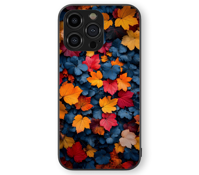 Moody Autumn Leaves Premium Glass Mobile Cover