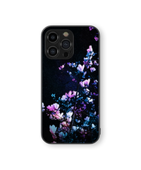 Midnight Blossoms Glass Mobile Cover | Starlight Series | Premium Glass Back Case