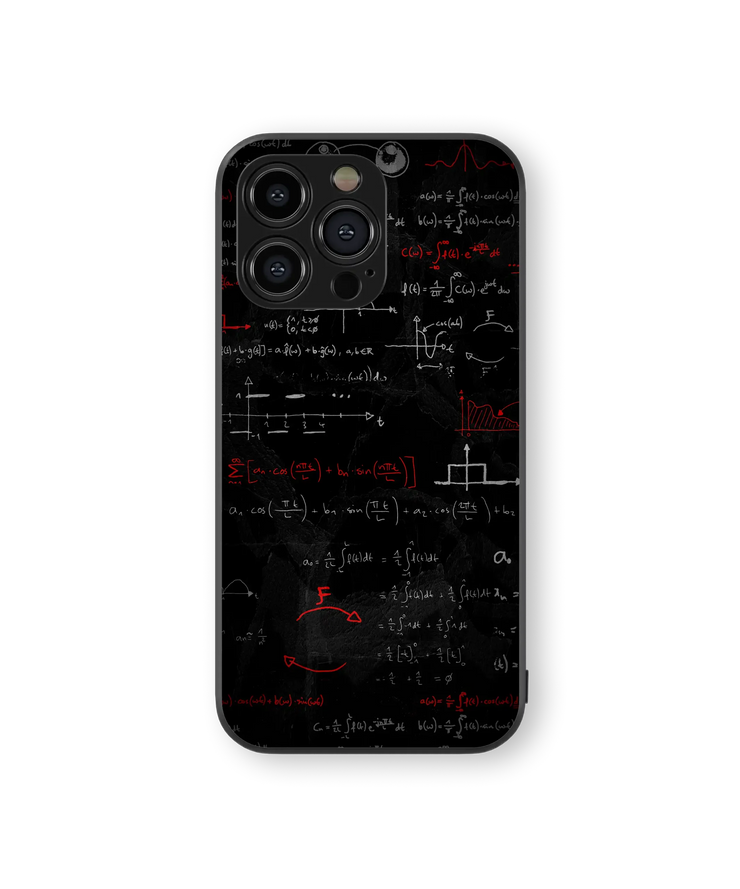 Mathematical Equations Glass Mobile Cover | Scholar Series | Premium Glass Back Case