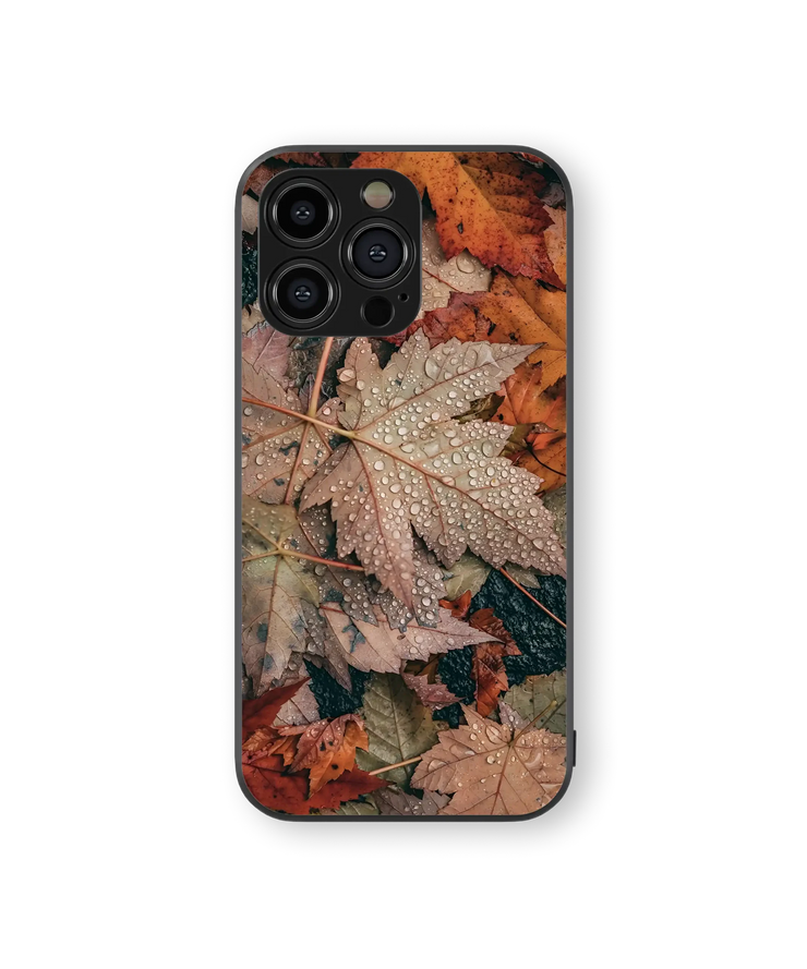 Autumn Leaves Glass Mobile Cover | Nature Series | Premium Glass Back Case
