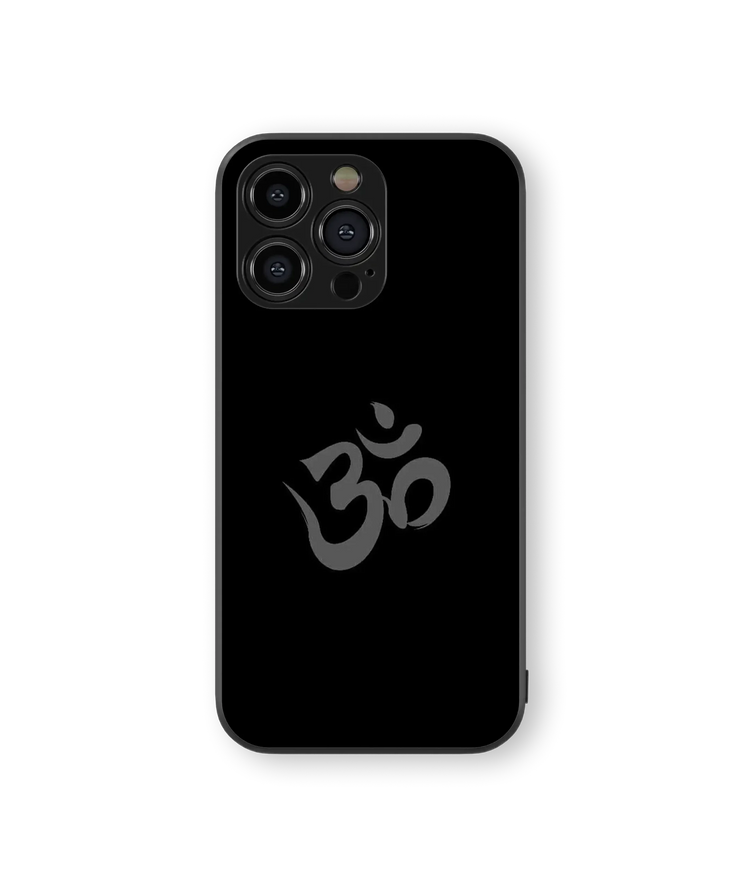 Om Symbol Glass Mobile Cover | Spiritual Series | Premium Glass Back Case