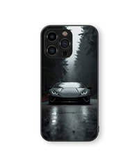 Sleek Car Design Glass Mobile Cover | Luxury Drive Series | Premium Glass Back Case