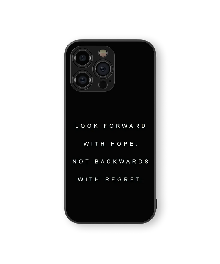 Inspirational Quote Glass Mobile Cover | Minimalist Style | Premium Glass Back Case