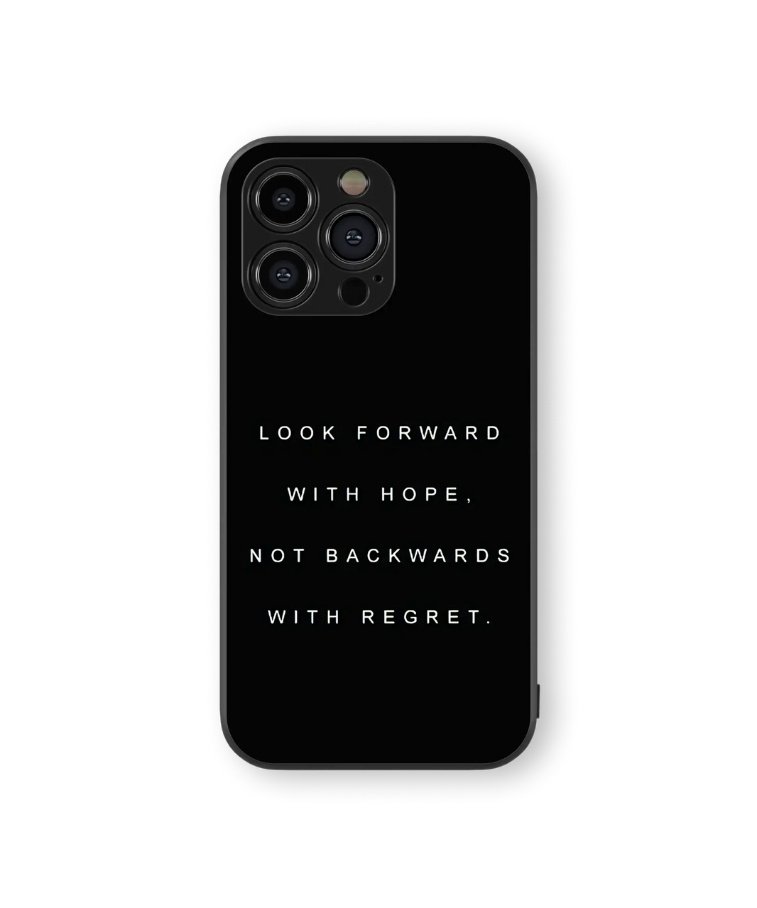 Inspirational Quote Glass Mobile Cover | Minimalist Style | Premium Glass Back Case