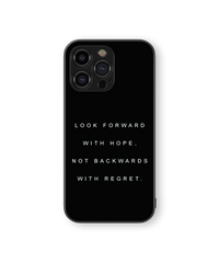 Inspirational Quote Glass Mobile Cover | Minimalist Style | Premium Glass Back Case