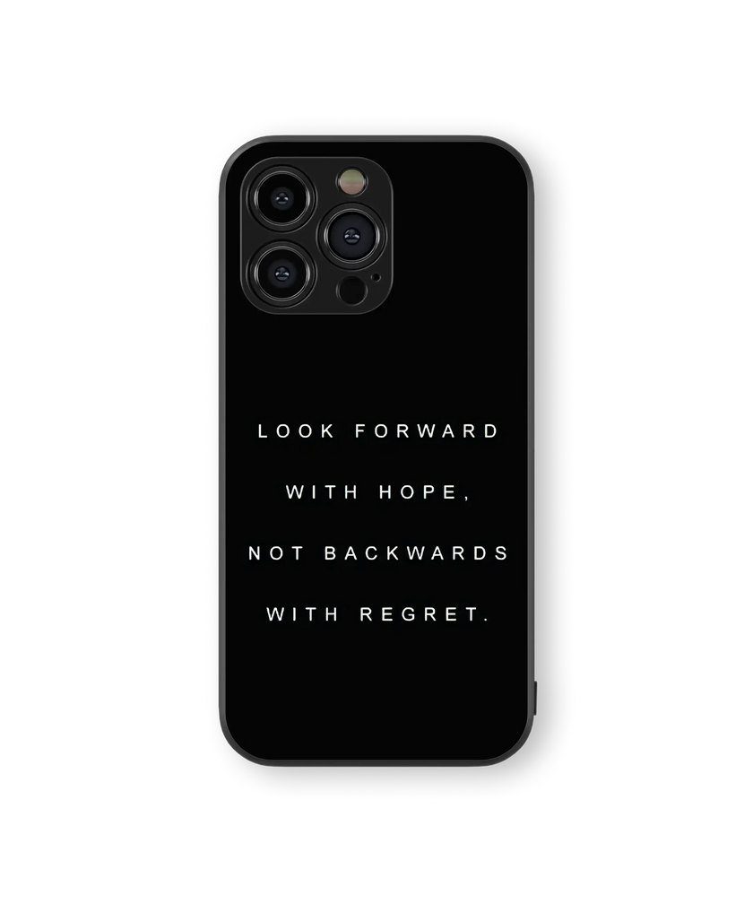 Inspirational Quote Glass Mobile Cover | Minimalist Style | Premium Glass Back Case