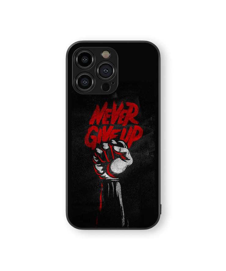 Inspirational Fist Glass Mobile Cover | Motivational Series | Premium Glass Back Case