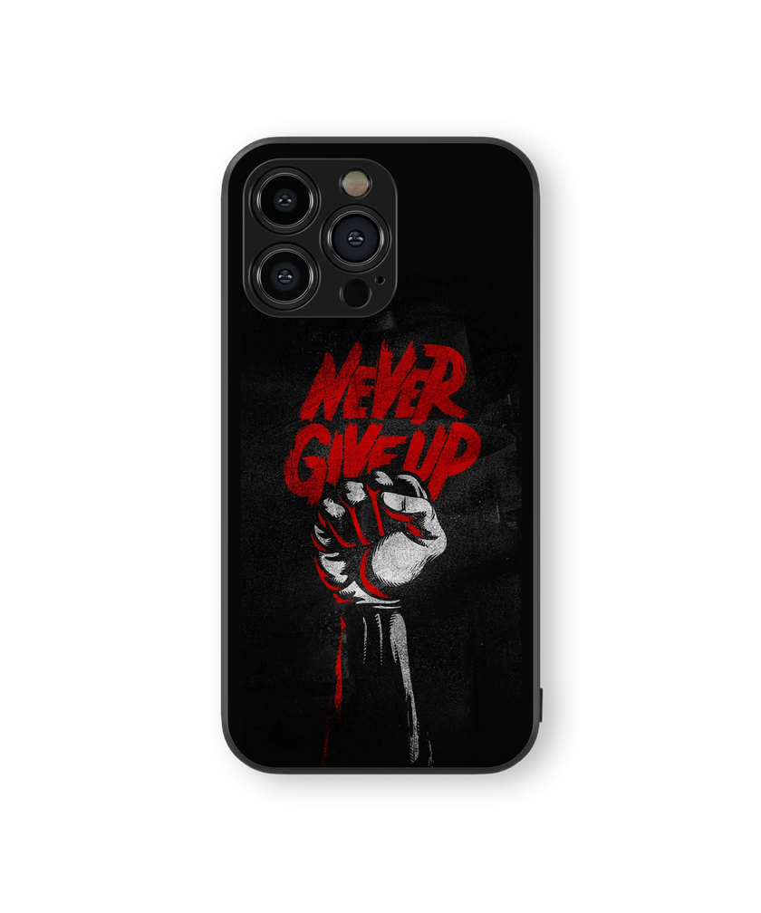 Inspirational Fist Glass Mobile Cover | Motivational Series | Premium Glass Back Case
