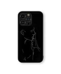 Romantic Silhouette Glass Mobile Cover | Artistic Love Series | Premium Glass Back Case