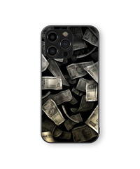 Money Heist Glass Mobile Cover | Currency Collage Series | Premium Glass Back Case
