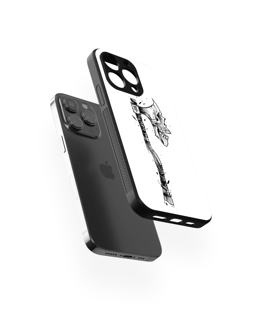 Moody Skull Premium Glass Mobile Cover