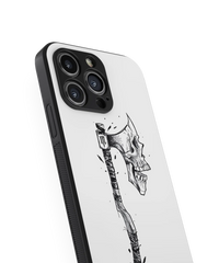Moody Skull Premium Glass Mobile Cover