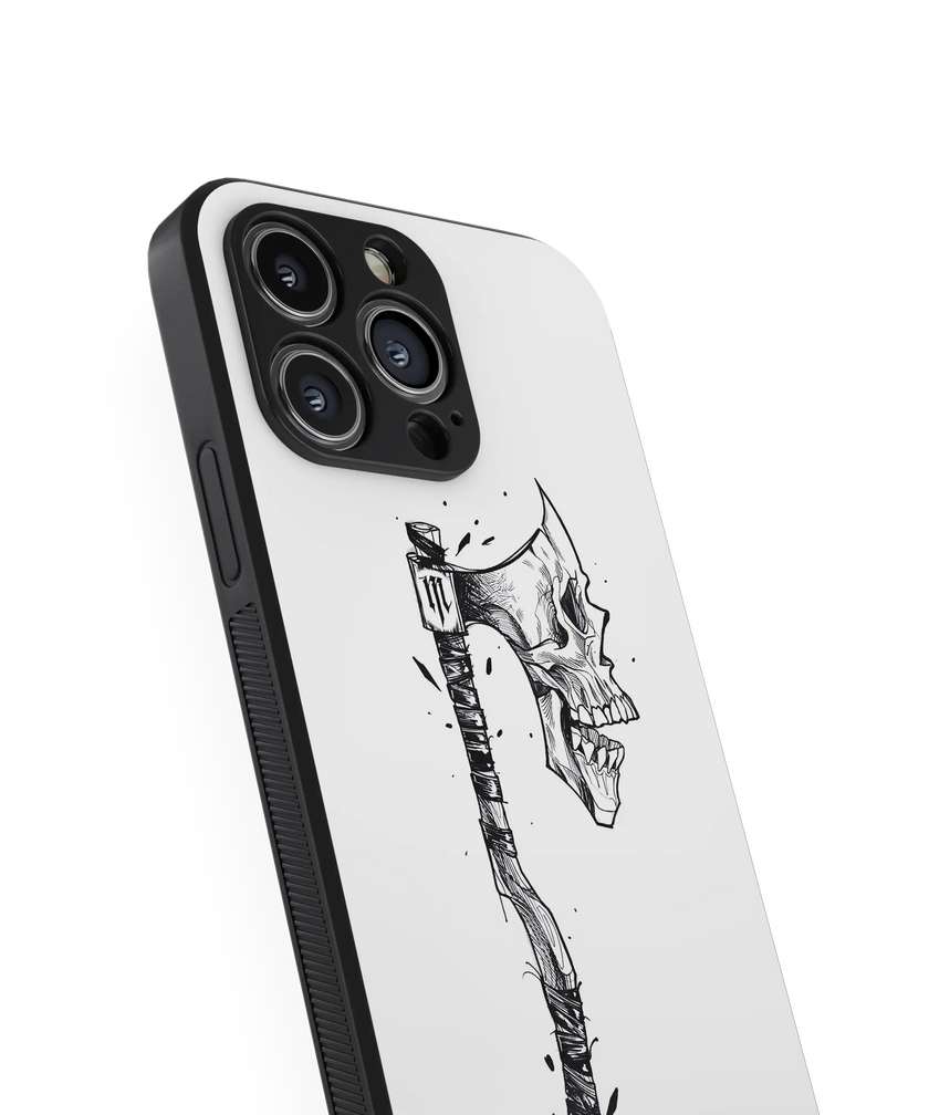 Moody Skull Premium Glass Mobile Cover