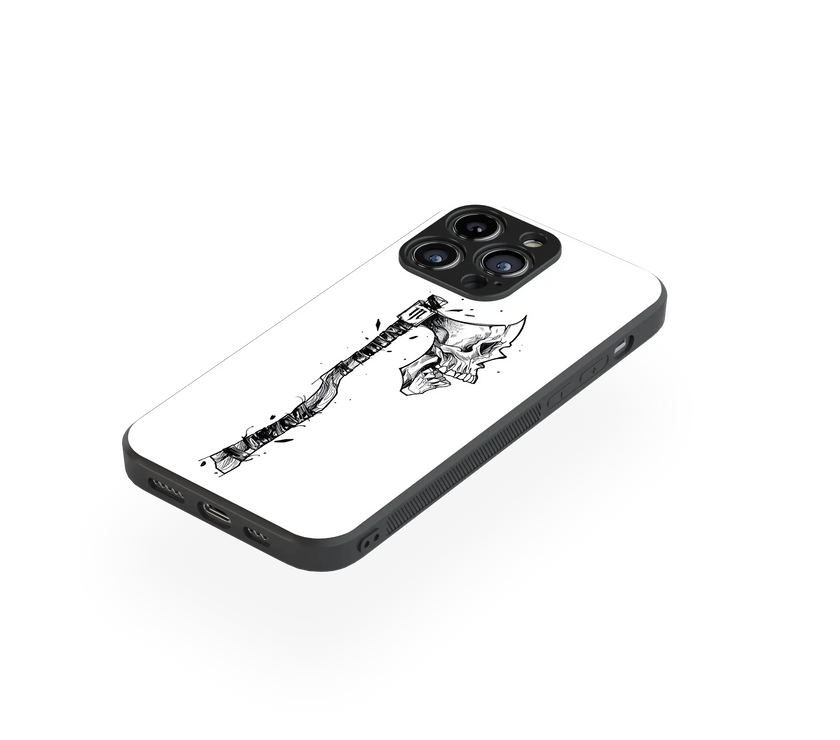 Moody Skull Premium Glass Mobile Cover