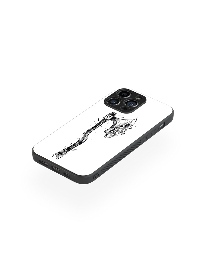 Moody Skull Premium Glass Mobile Cover