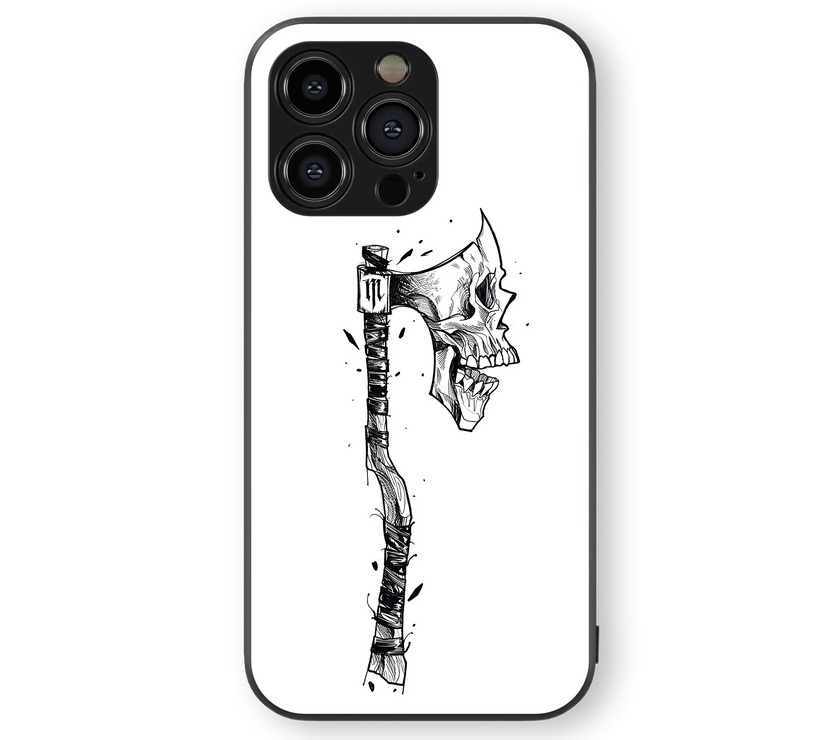 Moody Skull Premium Glass Mobile Cover