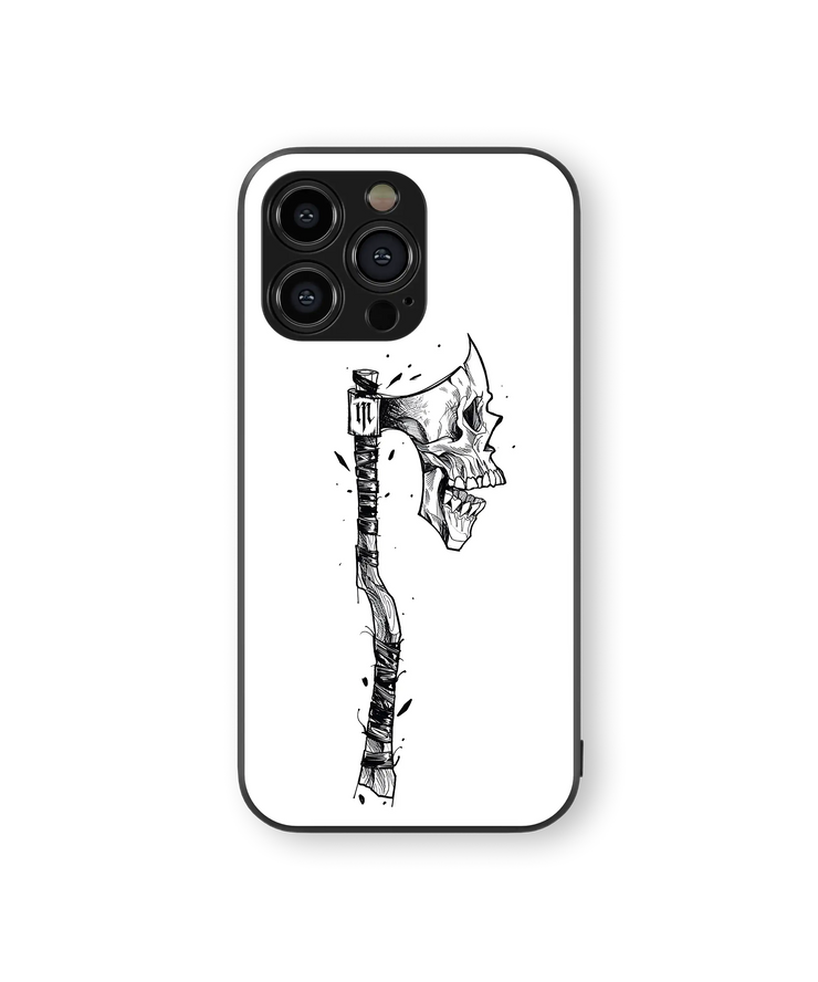 Moody Skull Premium Glass Mobile Cover