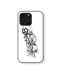 Shiva Themed Glass Mobile Cover | Mystical Series | Premium Glass Back Case