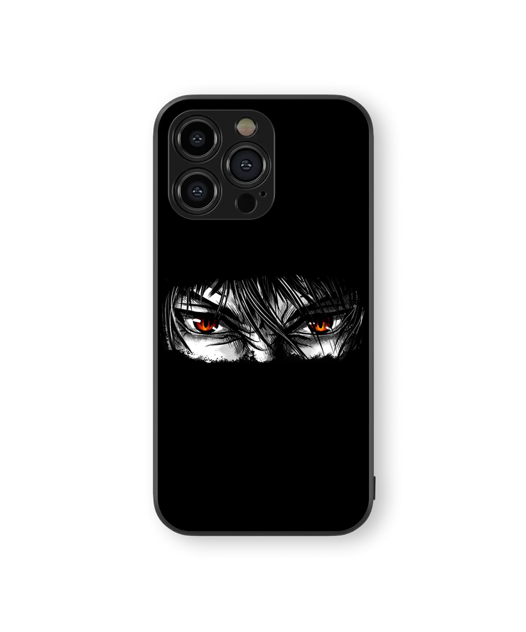 Intense Eyes Glass Mobile Cover | Anime Character Series | Premium Glass Back Case