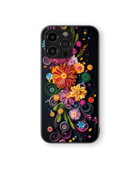 Floral Symphony Glass Mobile Cover | Artistic Collection | Premium Glass Back Case