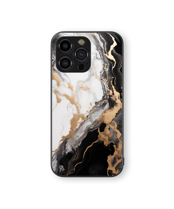 Marble Swirl Glass Mobile Cover | Luxe Collection | Premium Glass Back Case