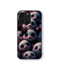 Adorable Panda Glass Mobile Cover | Cute Series | Premium Glass Back Case