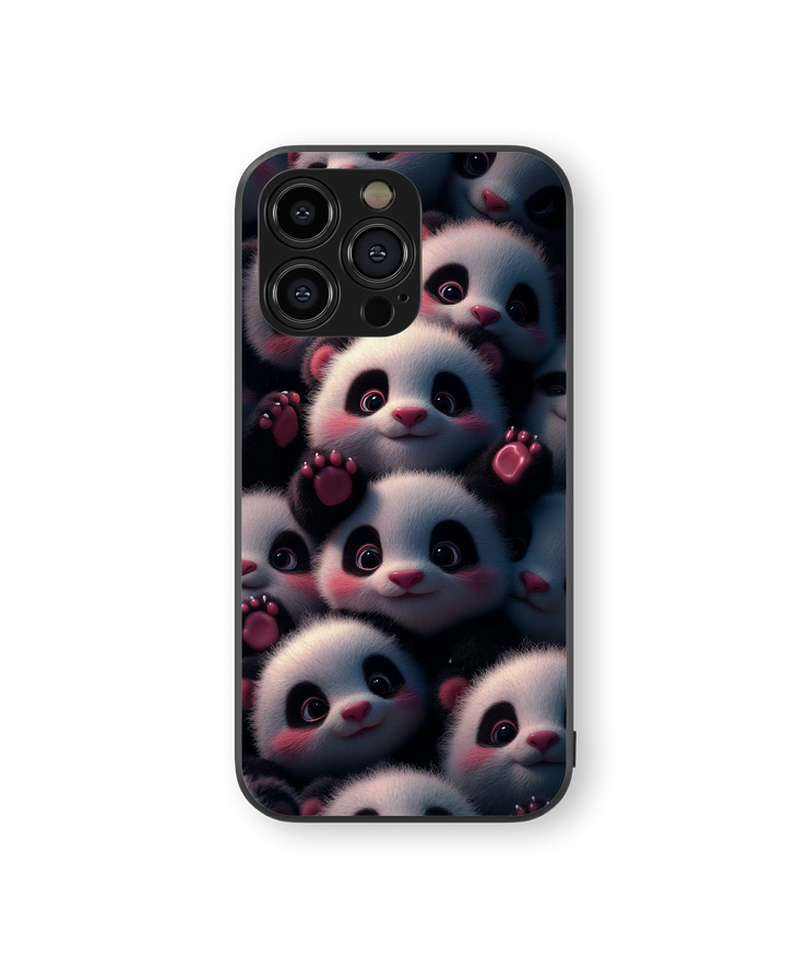 Cute Panda Wholesome Premium Glass Mobile Cover