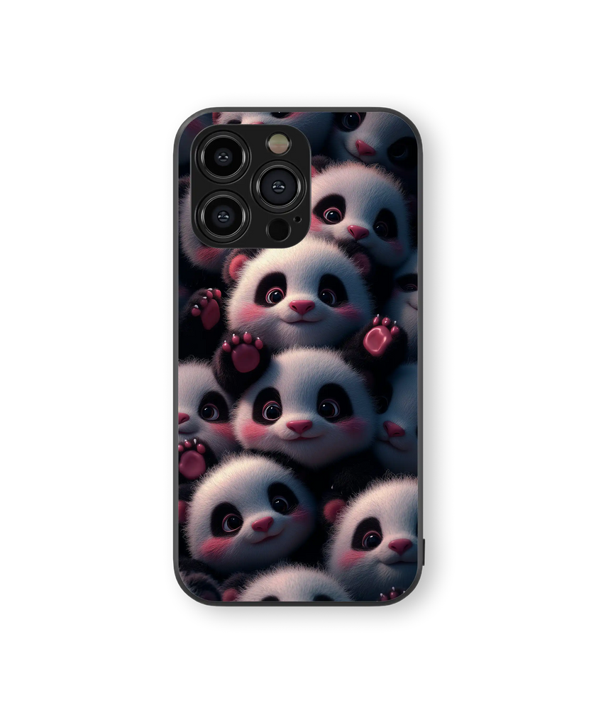 Cute Panda Wholesome Premium Glass Mobile Cover