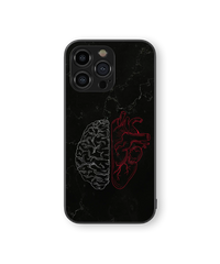 Mind & Heart Contrast | Conceptual Art Series | Premium Glass Back Case