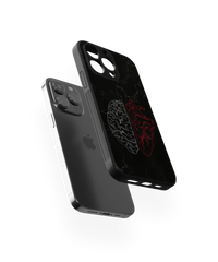 Mind & Heart Contrast | Conceptual Art Series | Premium Glass Back Case