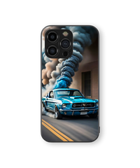 Classic Muscle Car Glass Mobile Cover | Vintage Racer Series | Premium Glass Back Case